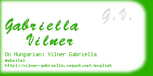 gabriella vilner business card